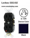 Black Heavy Duty Duplex Receptacle R446455