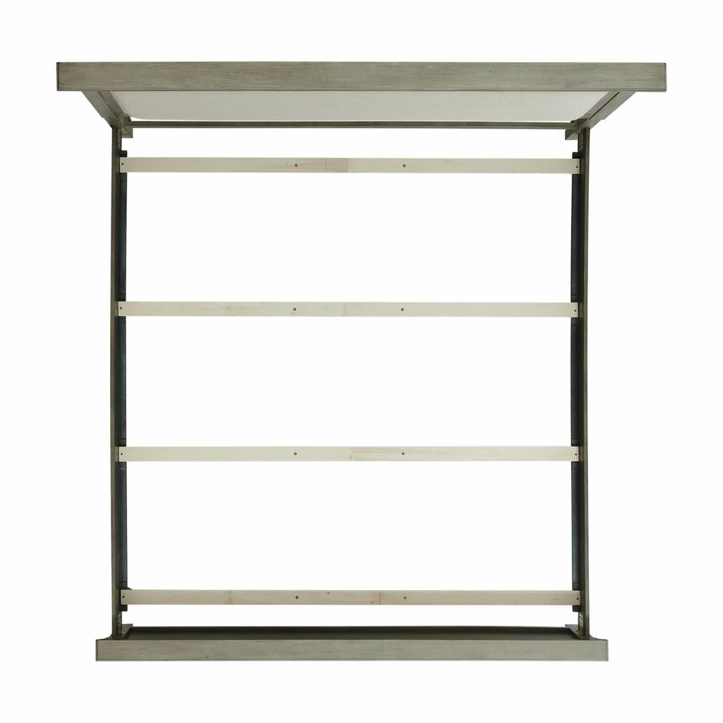 King Grey Wood Panel Bed U14101