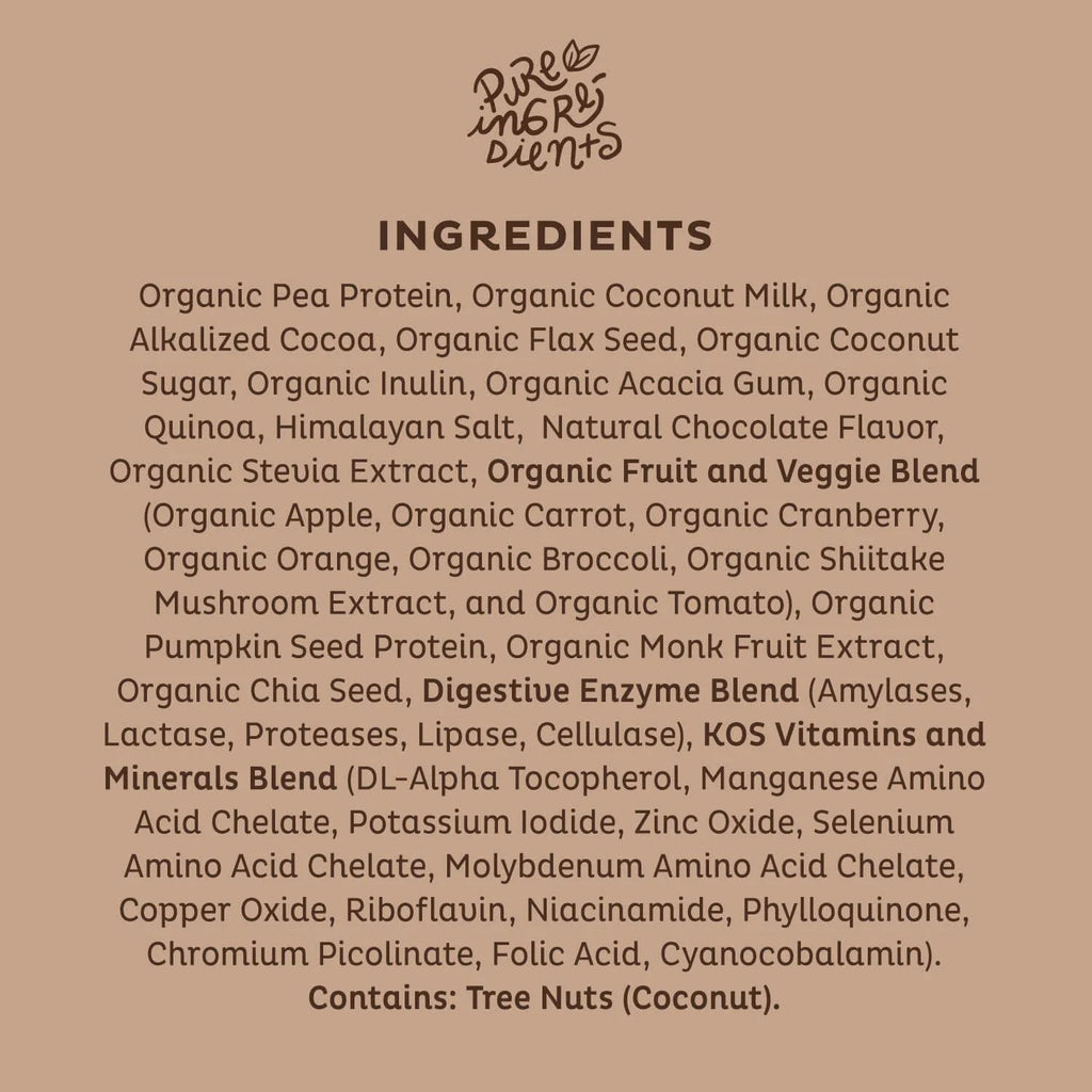 Vegan Protein Powder Erythritol Free Chocolate Pea Protein O701