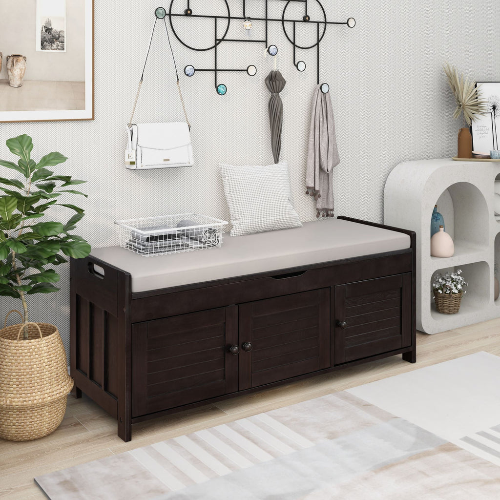 Espresso Storage Bench with Removable Cushion N5199