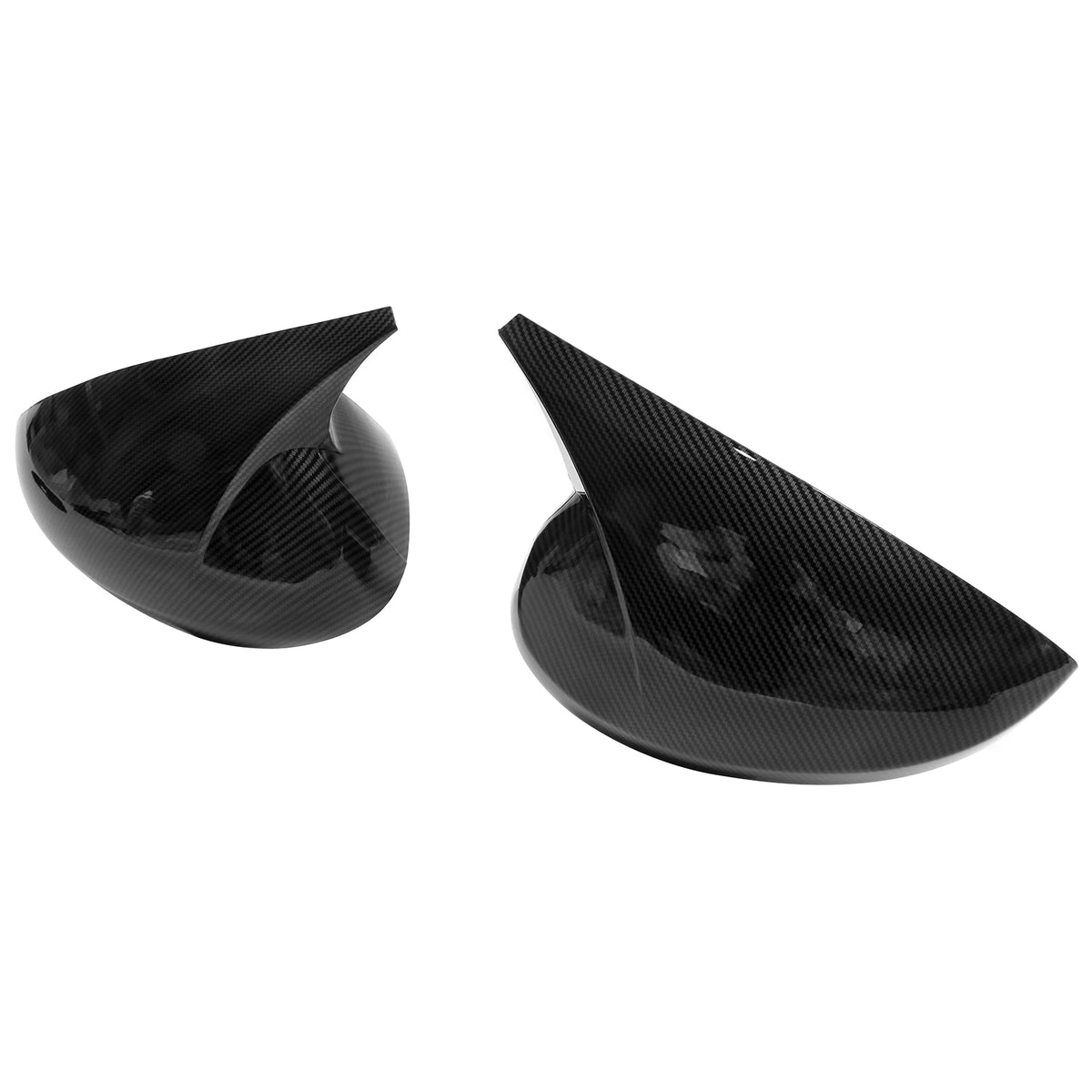 Carbon Fiber Print ABS Rear View Side Mirror Cover 2PCS B957036