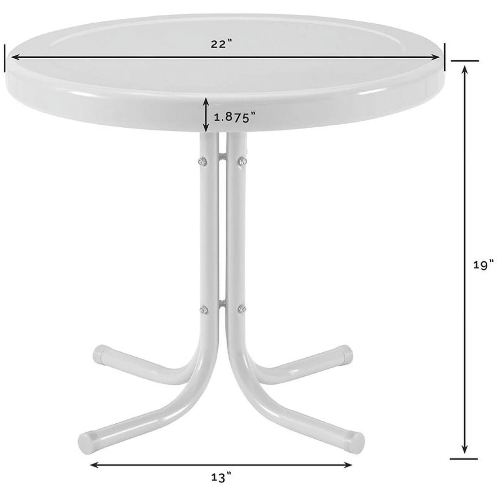 3 Piece Round Metal Patio Conversation Set L234039