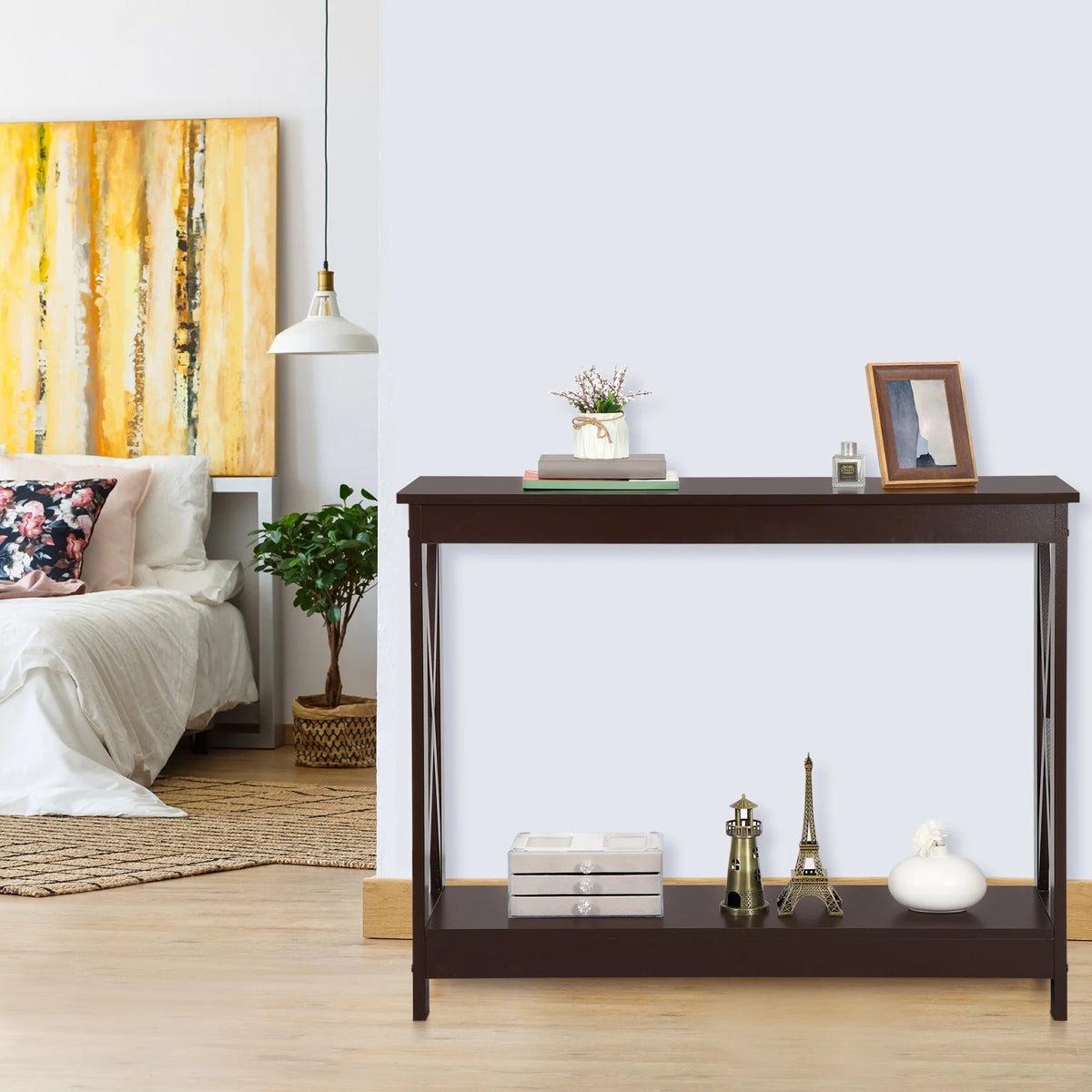 Brown 2 Tier MDF Console Table E331831