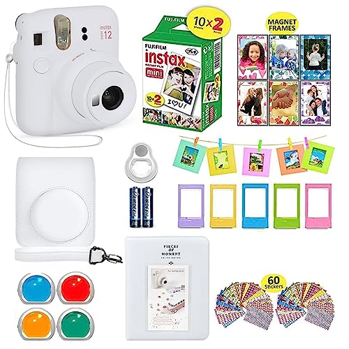 Purple Instant Camera Bundle with 20 Film Sheets G809