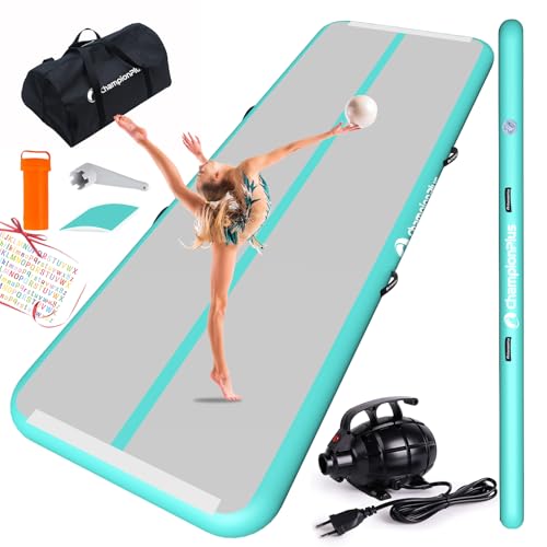 Inflatable Air Tumbling Mat 4/8 inches Thickness 10ft with Electric Air Pump V240