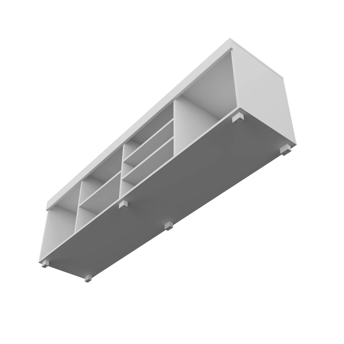 White TV Stand up to 65" Manufactured Wood R663733