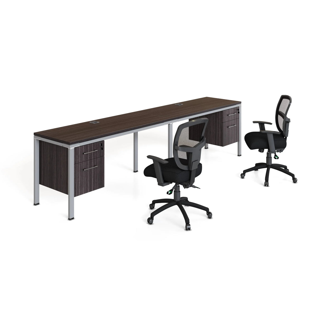 Double Desk with 2 Pedestals D427