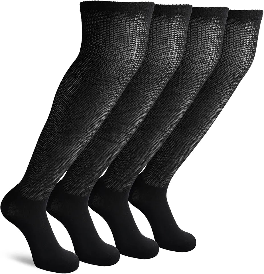 Over the Knee Diabetic Socks with Cushion Sole W8909