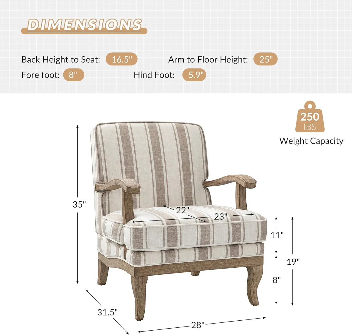 Upholstered Accent Chair Set Of 2 U23807