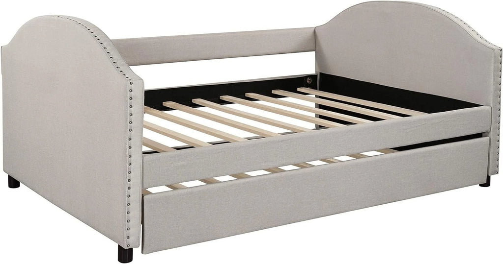 Full Size Upholstered Daybed with Trundle O739164