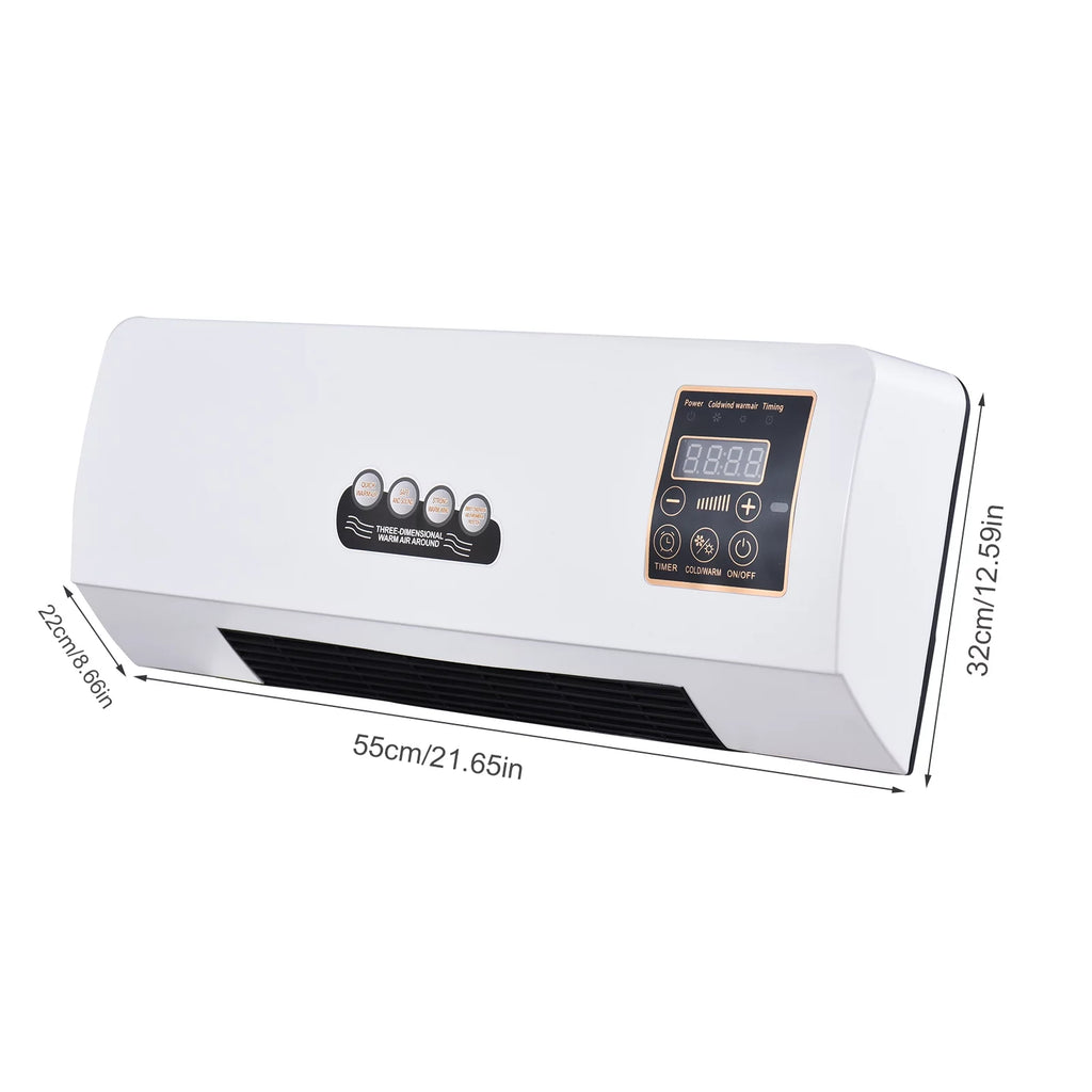 1800W 2-in-1 Electric Heater and Air Conditioner Combo T739