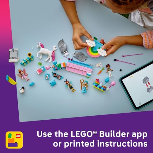 Pretend Play Building Toy with Cat and Unicorn Toys Y73498