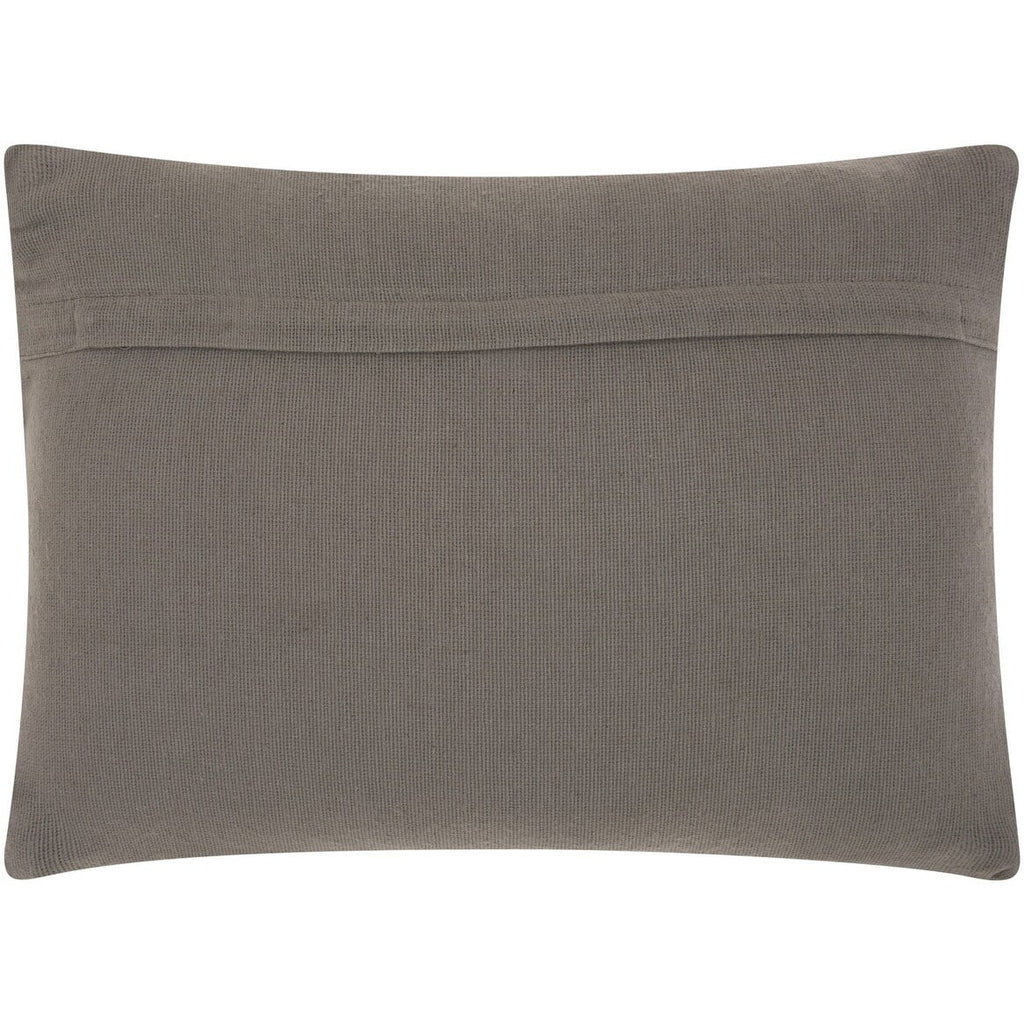 Grey Knotted Detail Lumbar Pillow O72566
