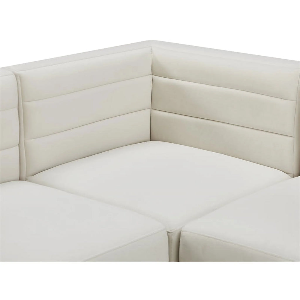 Cream Velvet Modular Sofa F963885