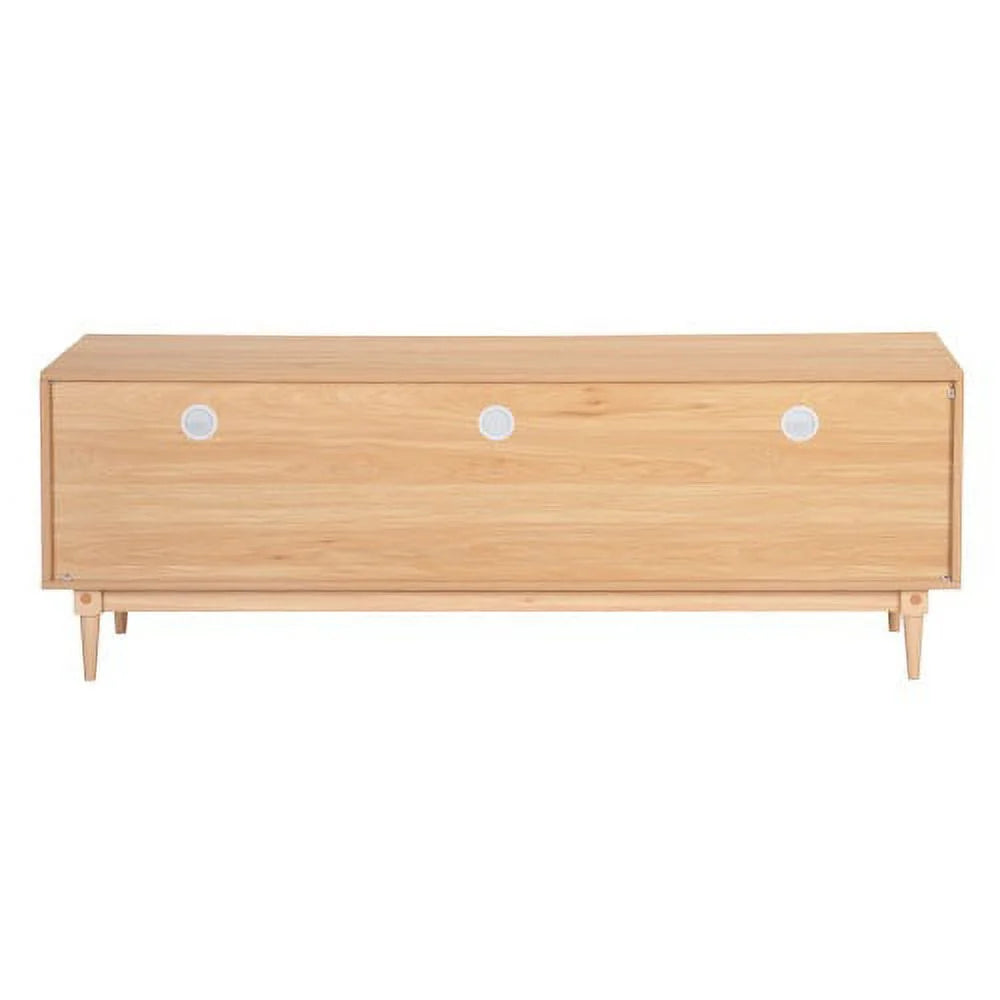 64" TV Stand with Rattan Storage Drawers X962320