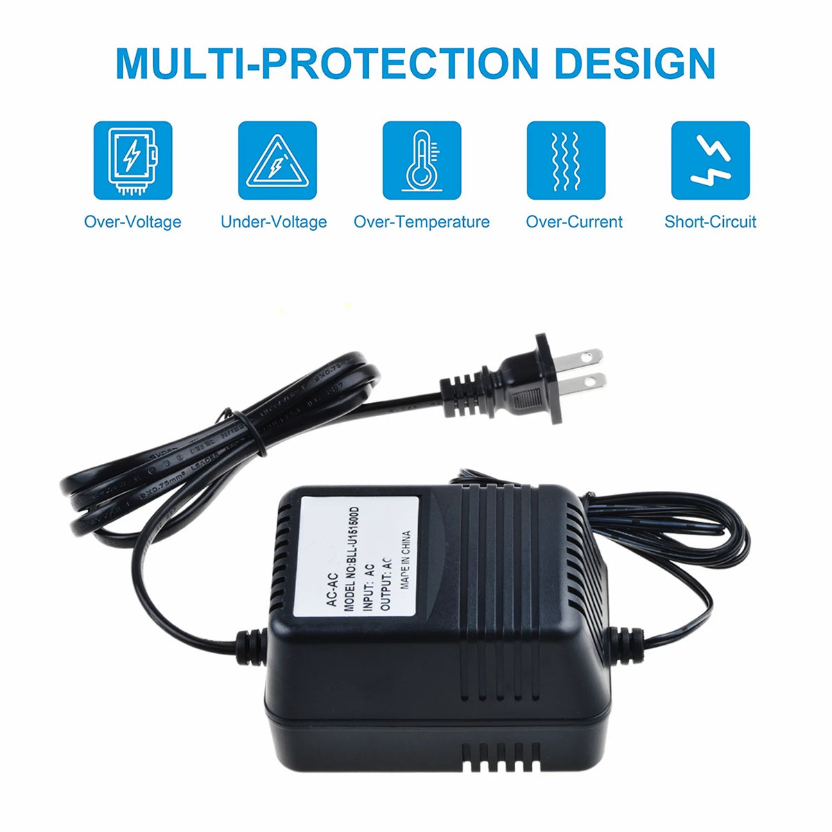 Compatible AC / DC Adapter Replacement 9V - 10 VAC Power Supply Cord Cable Charger L3222