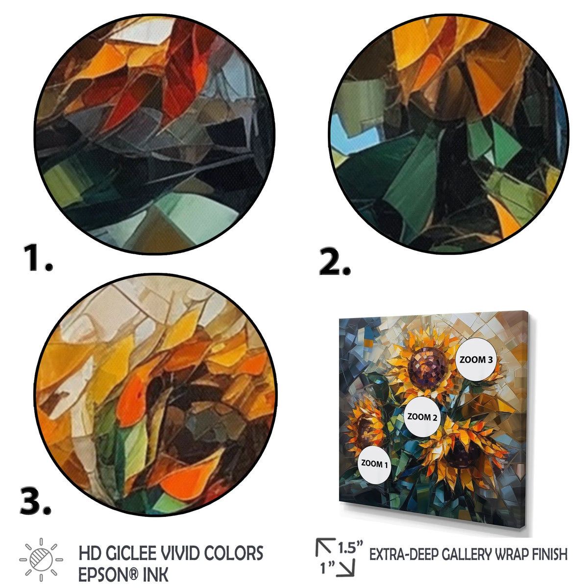 Floral Sunflower Wall Art A64118