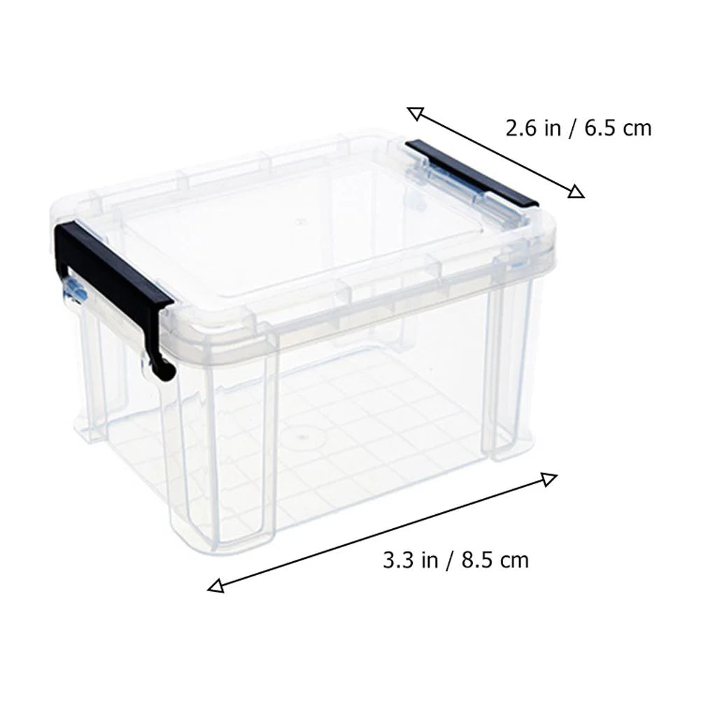 4Pcs Plastic Storage Box with Lid R244