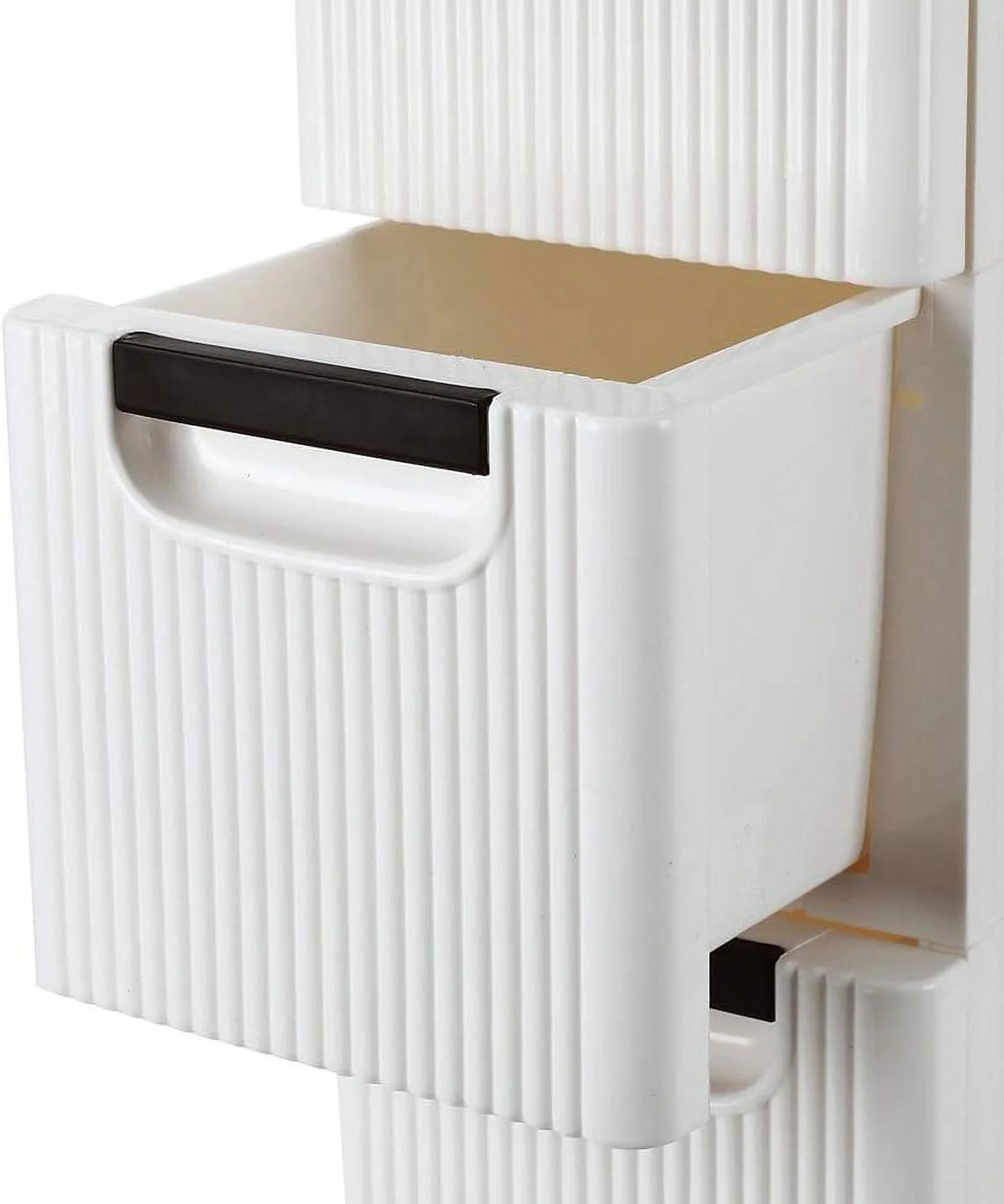 White 4 Drawer Rolling Storage Cabinet K7907