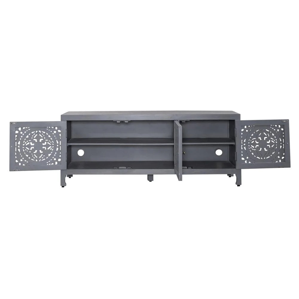 65 Inch 3 Door Accent TV Stand A919