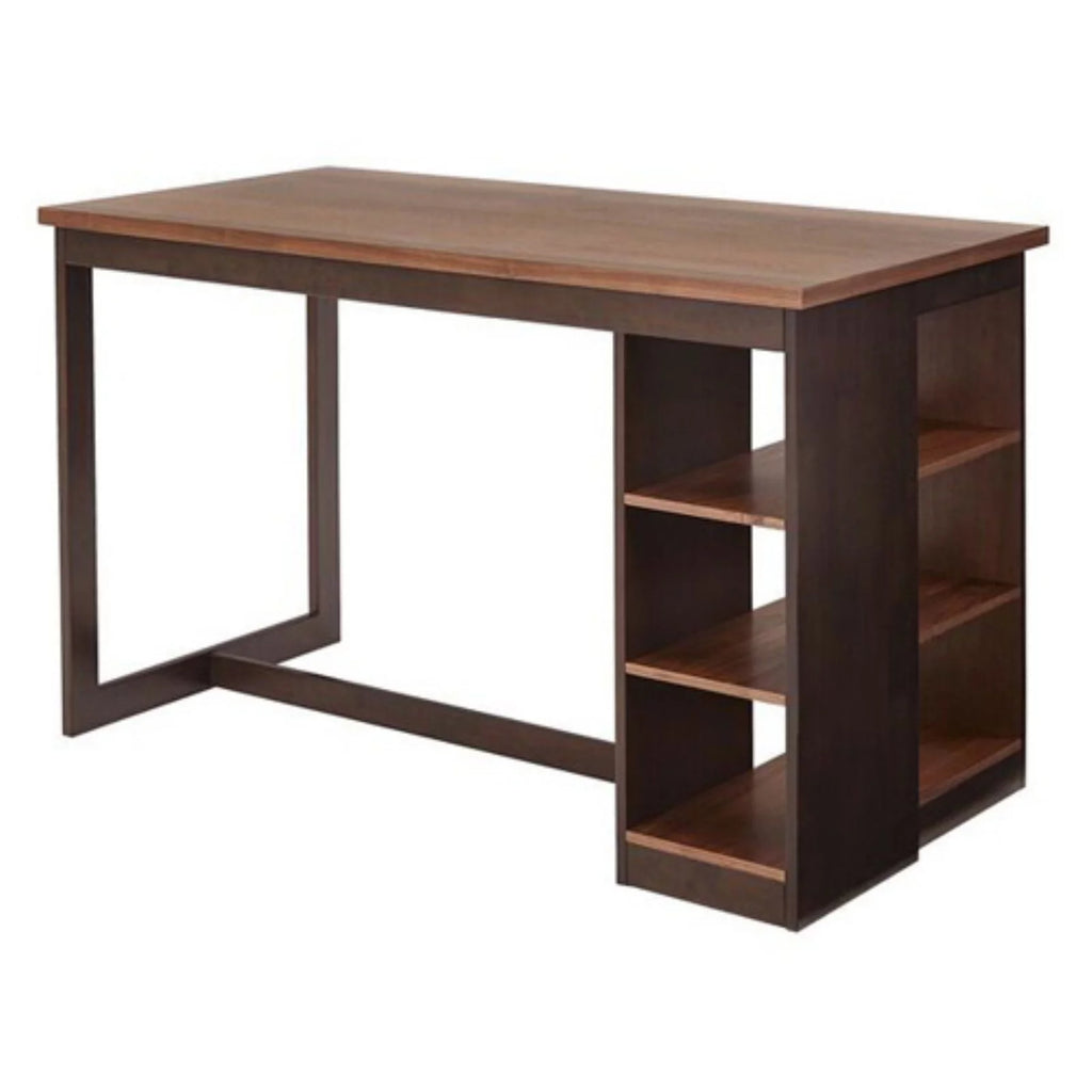 Wood Counter Storage Table in Walnut Brown K811