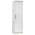 White Engineered Wood Single Door Pantry B5352