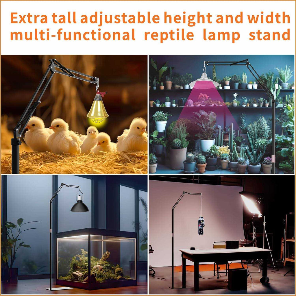 Reptile Dual Lamp Stand with Two Hooks K460896