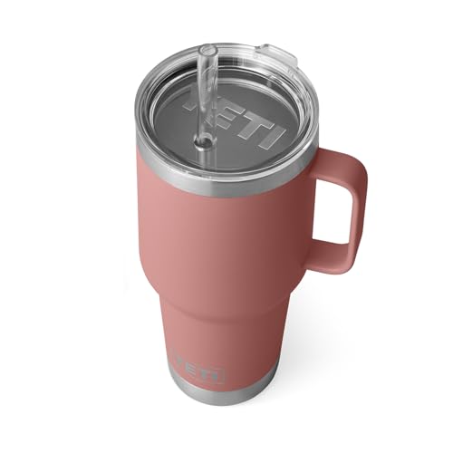 Vacuum Insulated Stainless Steel Tumbler with Handle and Straw Lid R731