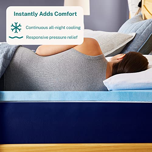 3 Inch Cooling Gel Memory Foam Mattress Topper King Size E645