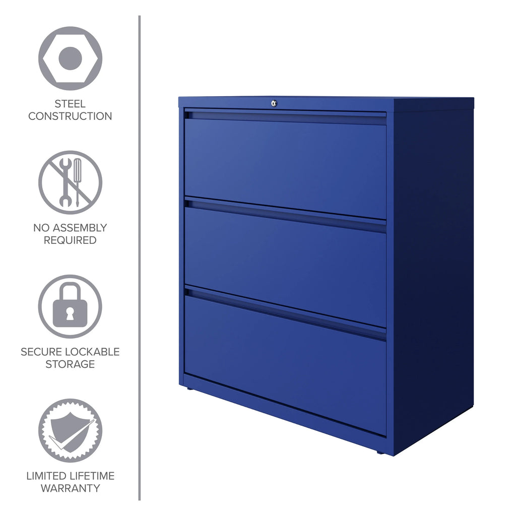 36 Inch Wide 3 Drawer Metal Lateral File Cabinet Y2017
