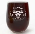 Etched 17Oz Stemless Wine Glass S9104