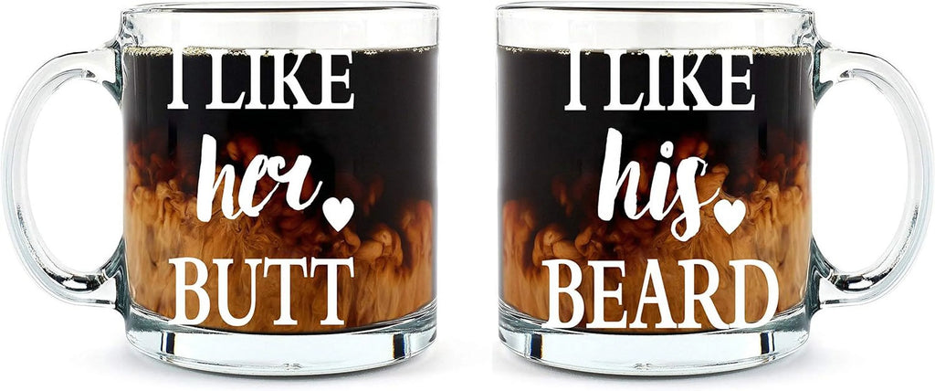 13 oz Glass Coffee Mug Set C36970