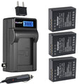 3-Pack Battery and LCD AC Charger G22357