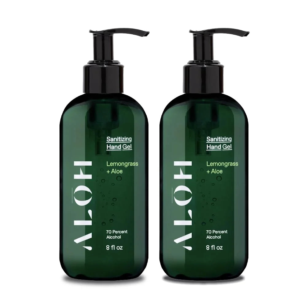 70% Alcohol Lemongrass Aloe Hand Sanitizer Gel Set of 2 T28029