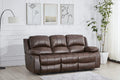 Brown Bonded Leather Recliner Sofa Y740