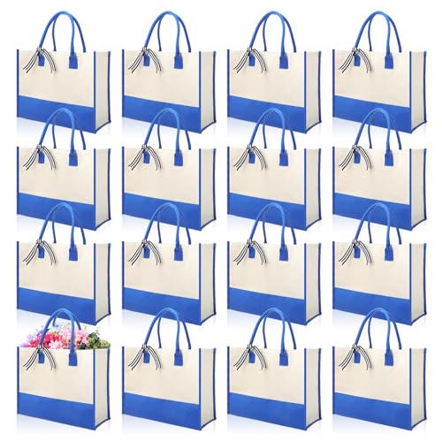 Canvas Tote Bags 12 Pack Black and White N65227