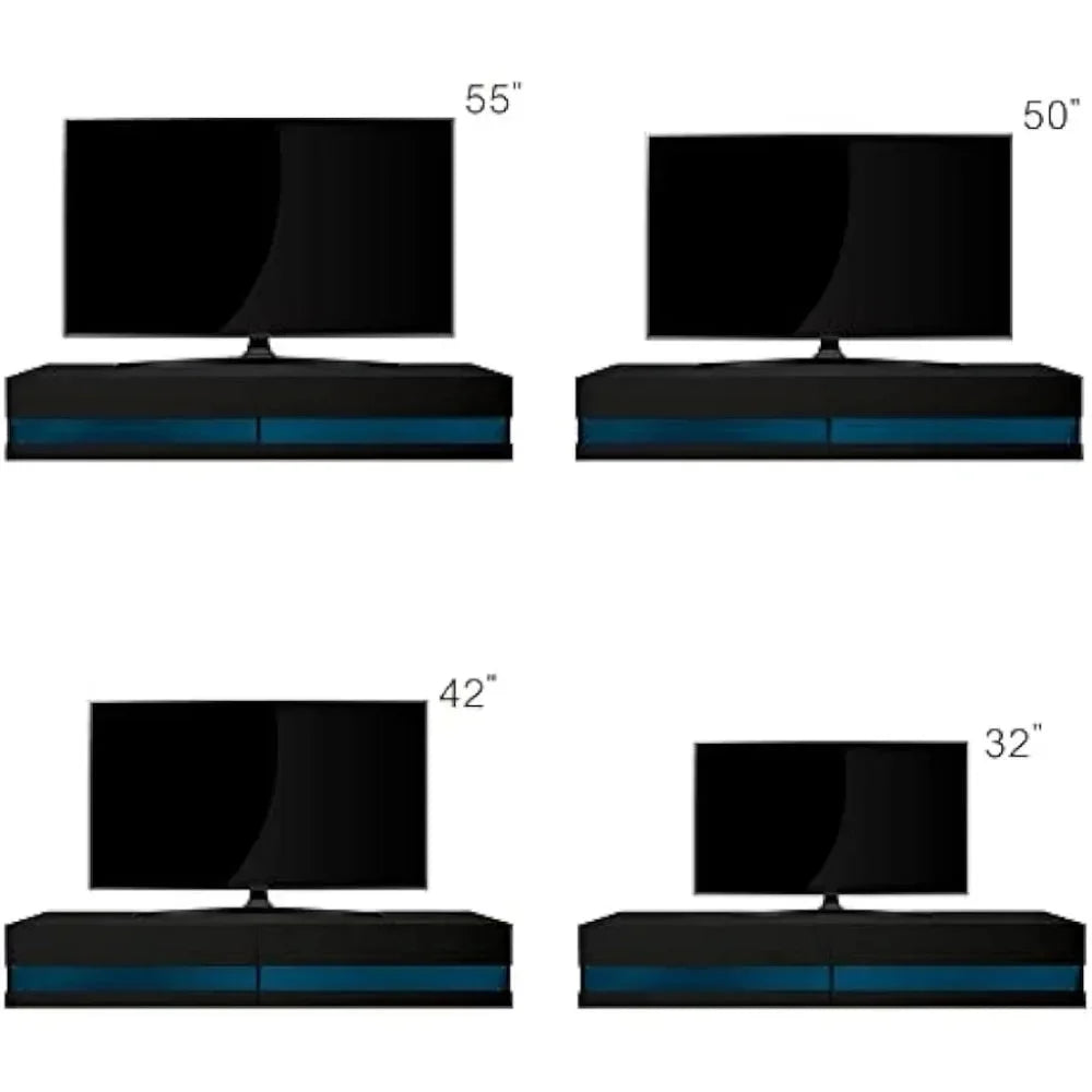 71-Inch Mounted Floating TV Stand Wall Cabinet Fits TVs Up to 80 Inches L12888
