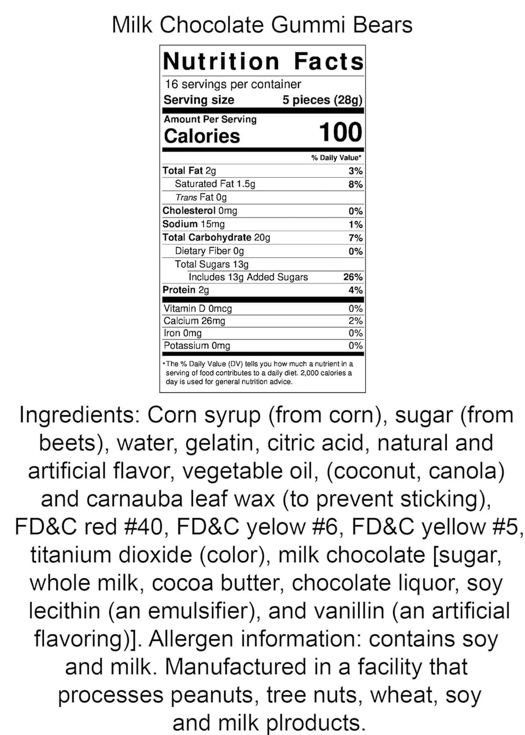 Chocolate Covered Gummi Bears 12 Oz. Tub 2 Count G666