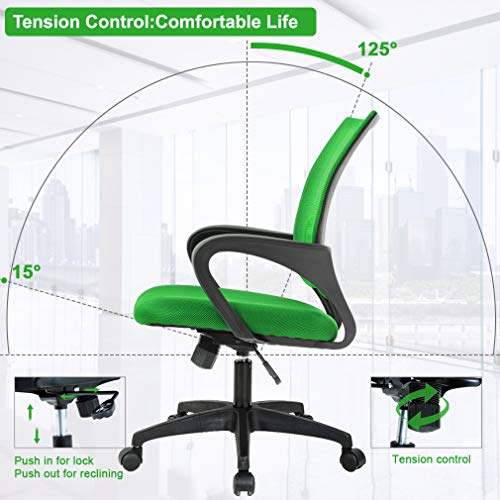 Black Ergonomic Mesh Office Chair with Lumbar Support and Armrest M503