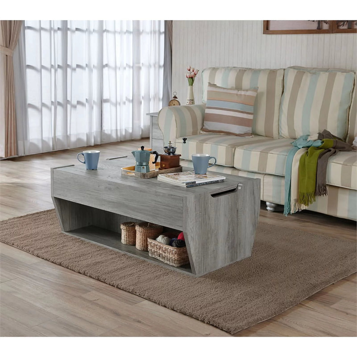3-Piece Wood Coffee Table Set T516