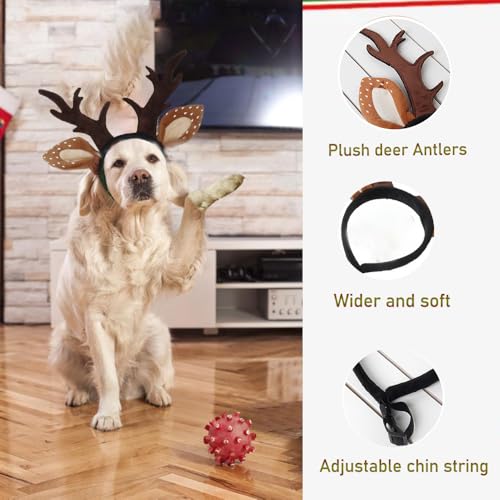 Adjustable Dog Antlers Headband Costume I22182