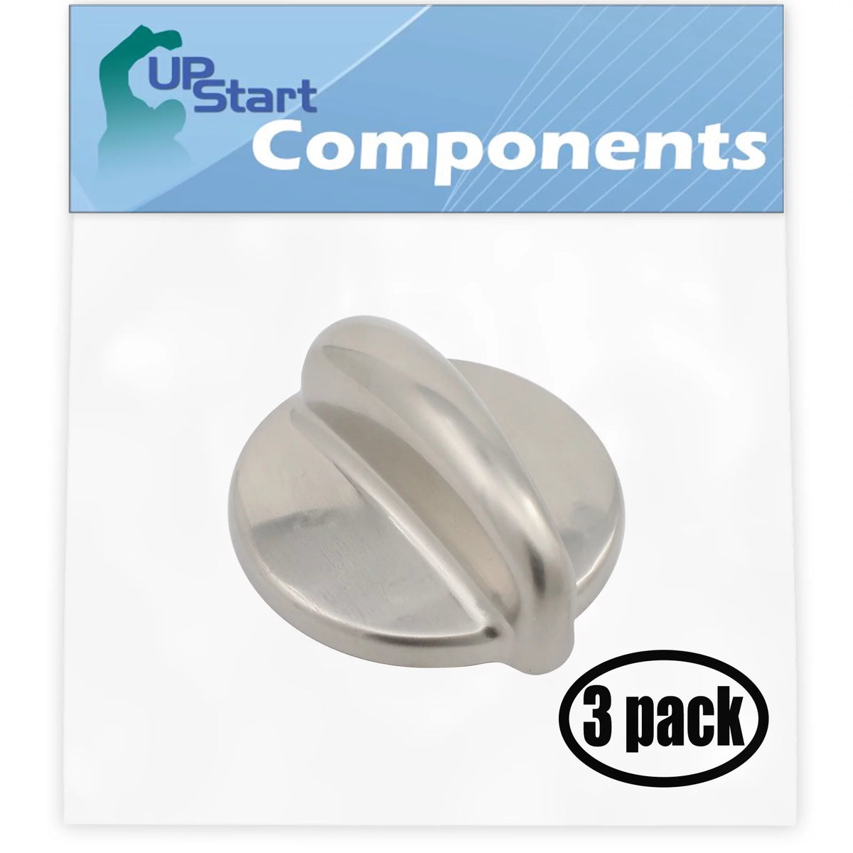 3 Pack Replacement Surface Burner Control Knob D84627