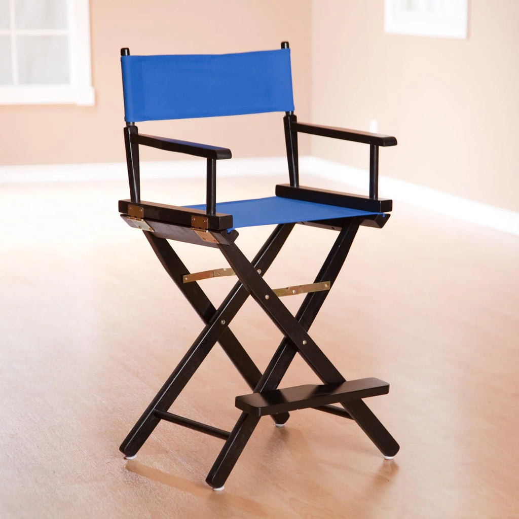 24 Inch Director's Chair Black Frame-Green Canvas L598