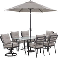 7-Piece Outdoor Dining Set with Umbrella P638