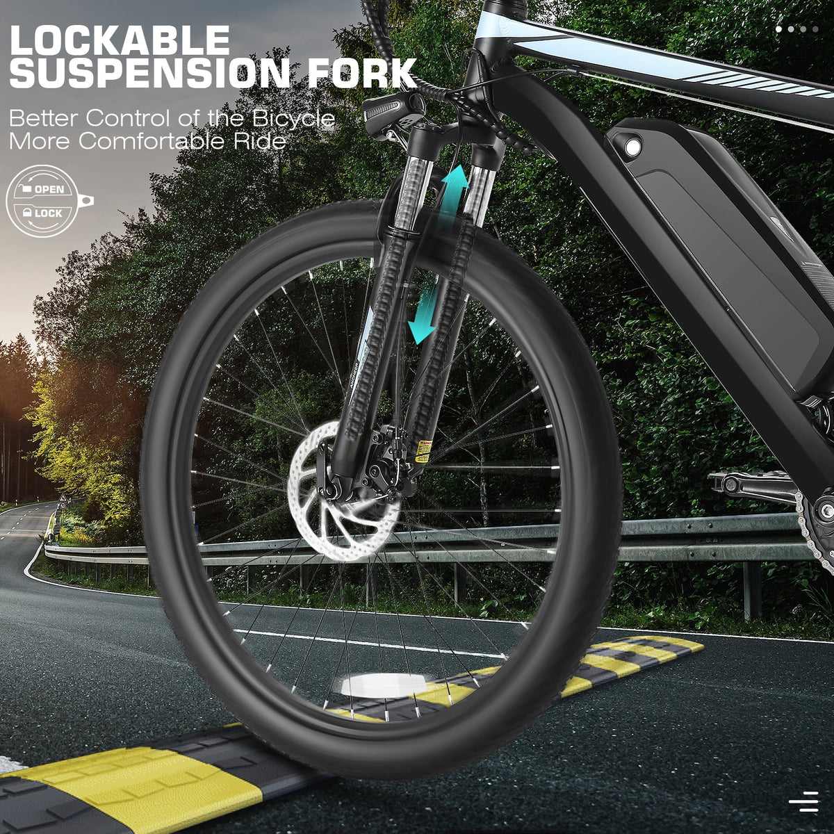 Electric Bike 26" x 2.1" 500W Mountain Bicycle 48V G63119