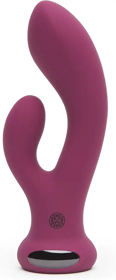 4.5 Inch Curved Silicone Rechargeable Waterproof Pink Rabbit Vibrator J750487