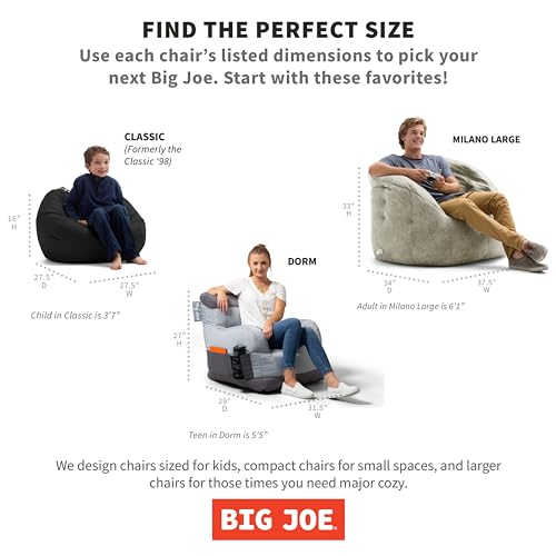 Black Bean Bag Chair with Drink Holder and Pocket F398