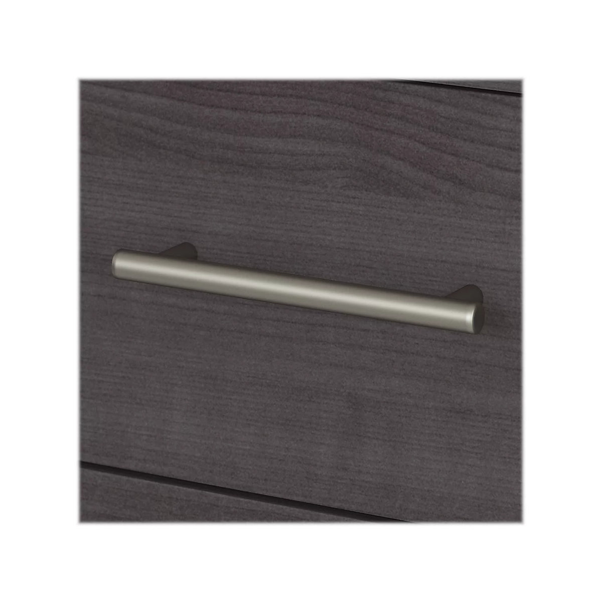 72W Office Desk with Drawers and Hutch in Storm Gray G90821