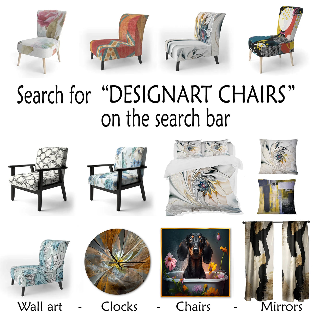 Multicolor Patterned Upholstered Accent Chair A71347