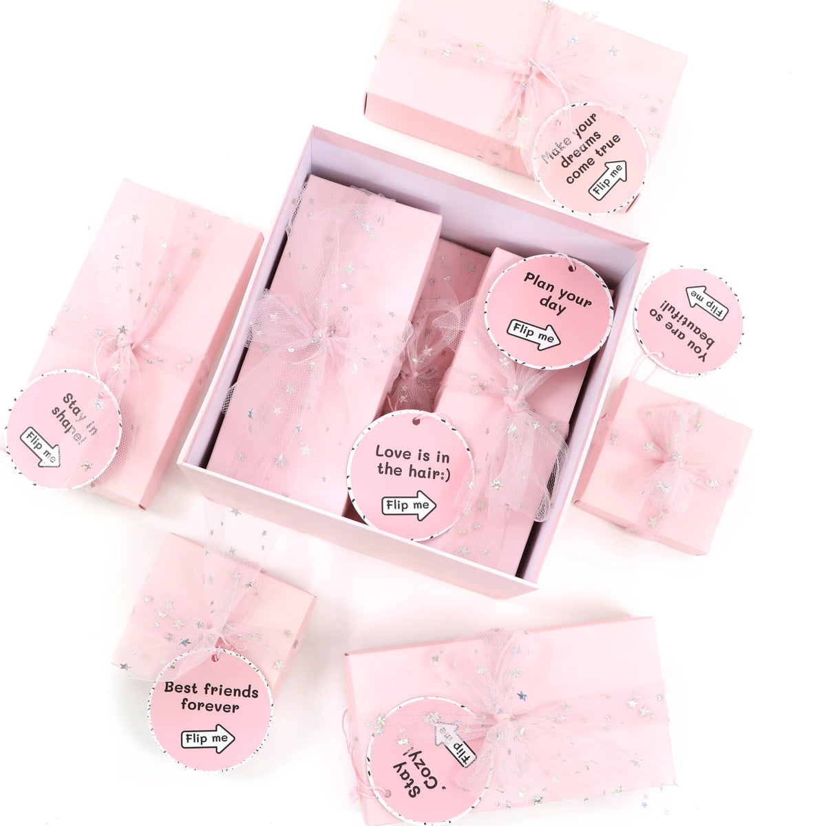 Pink 8 Wrapped Gifts in 1 Box S91623